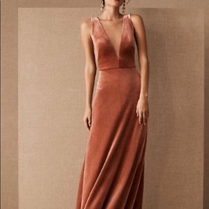 Jenny Yoo English Rose Velvet Logan Dress